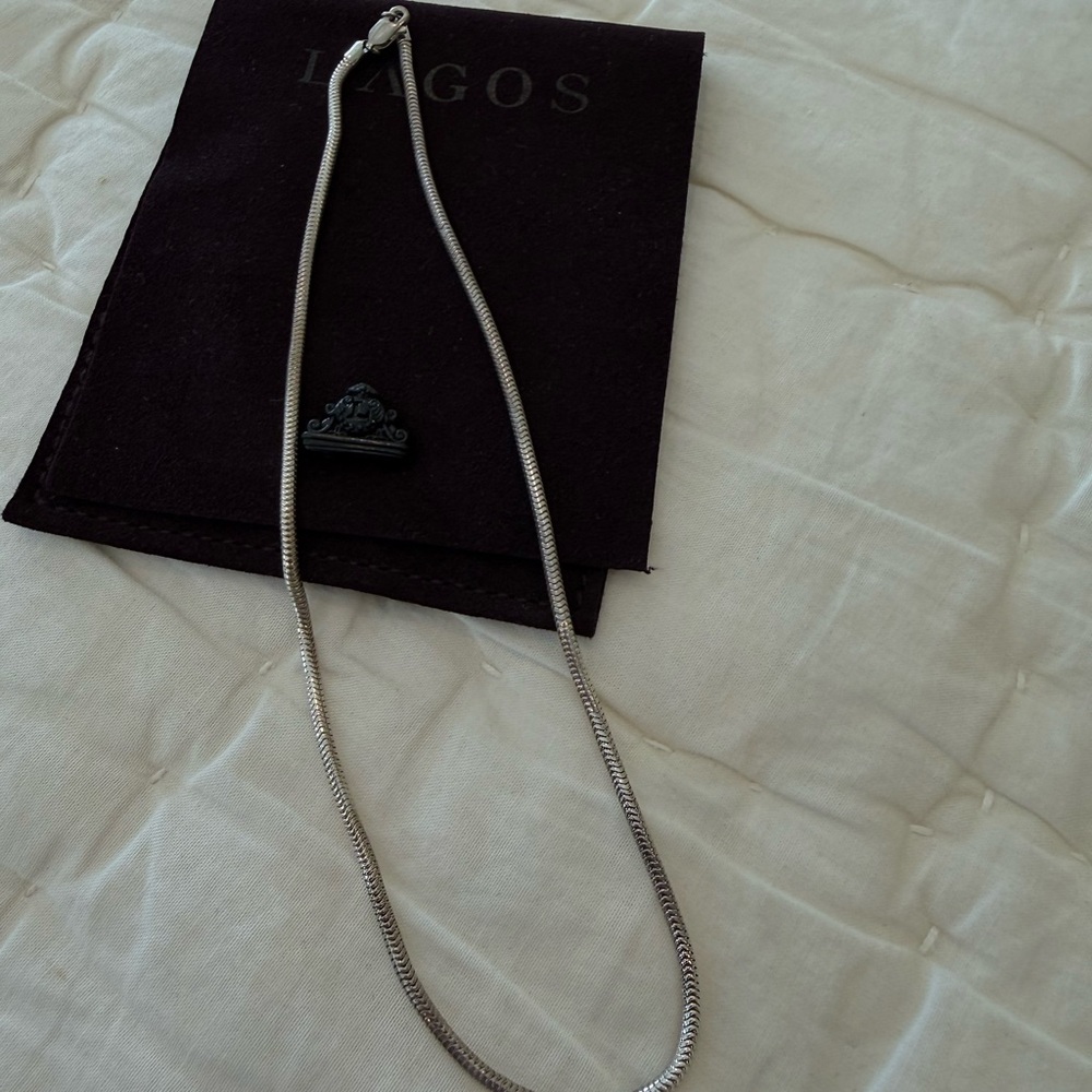 LAGOS Sterling Silver Polished Snake Chain Necklace